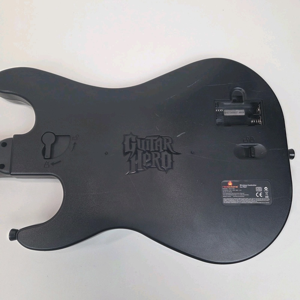 PS3 Guitar Hero Guitar Red Octane Wireless Sunburst Model 95451.805 No Dongle - Picture 11 of 15